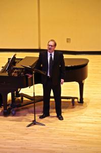 Zachary Dorsch photo: Brent Weber presented his recital entirely in German, a language full of expressive music.